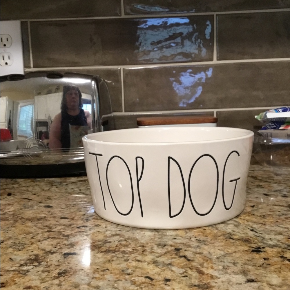 RAE DUNN ‘TOP DOG’ PET BOWL